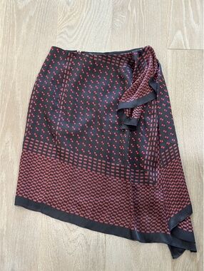 Club Monaco Burgundy and red skirt- 0
